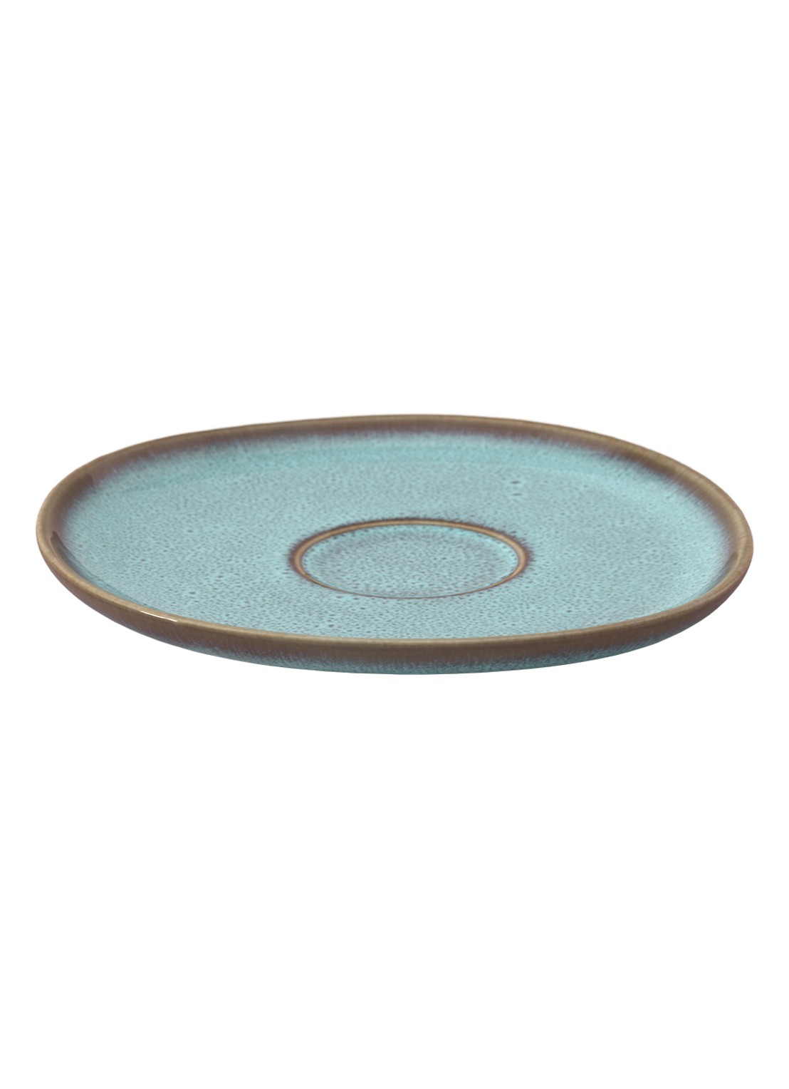 Villeroy & Boch Lave Glacé gebaksbordje 15,5 cm - voorkant blauw