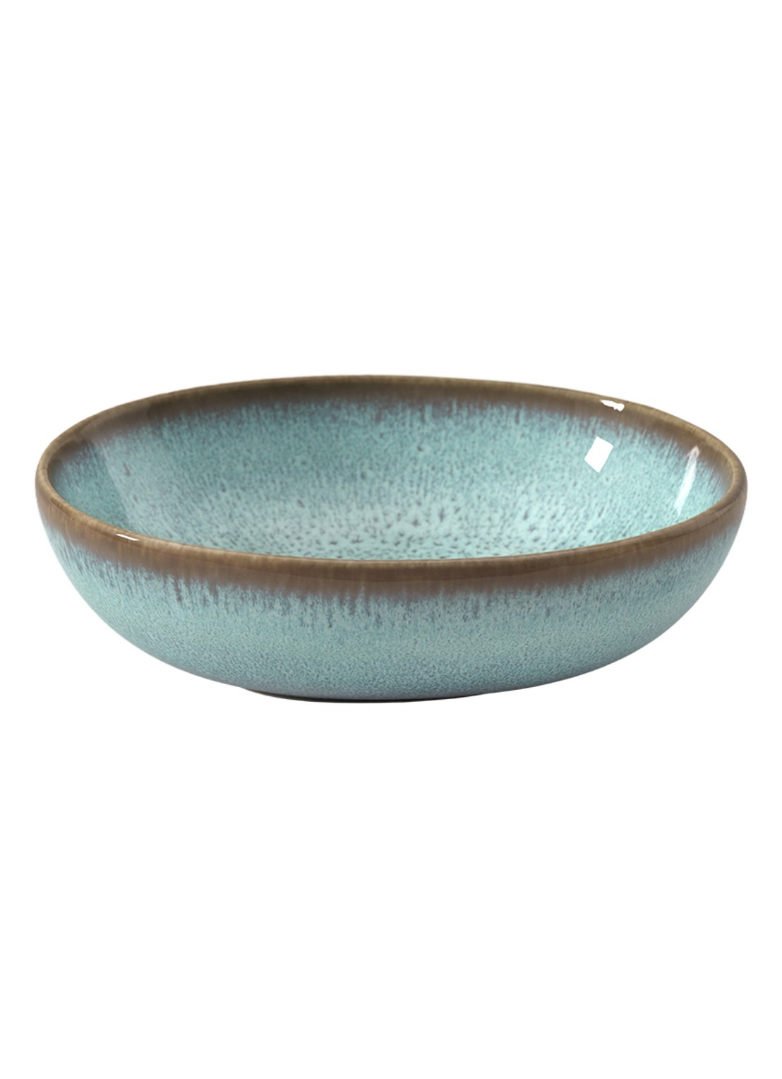 Villeroy & Boch Lave Glacé kom 17 cm - voorkant turquoise