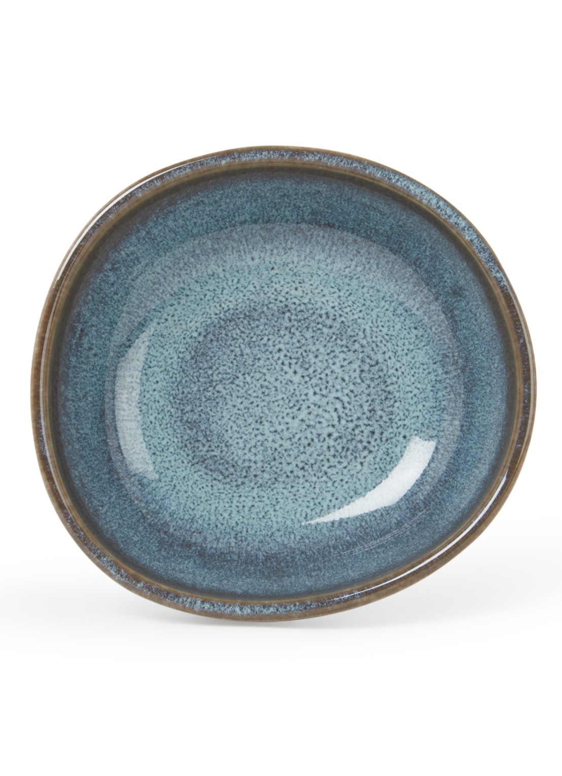Villeroy & Boch Lave Glacé serveerschaal 10,5 cm - voorkant turquoise