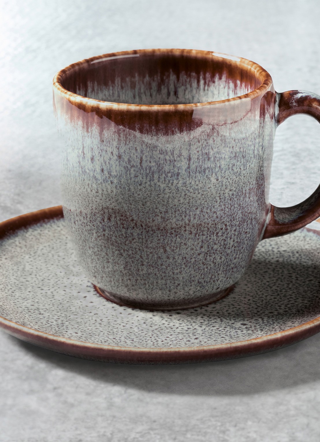 Villeroy & Boch Lave koffiekopje 19 cl - voorkant 3 grijs
