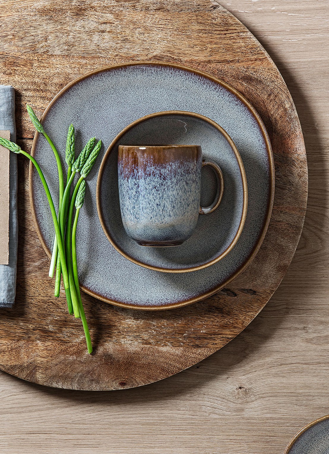 Villeroy & Boch Lave mok 40 cl - voorkant 4 blauwgrijs