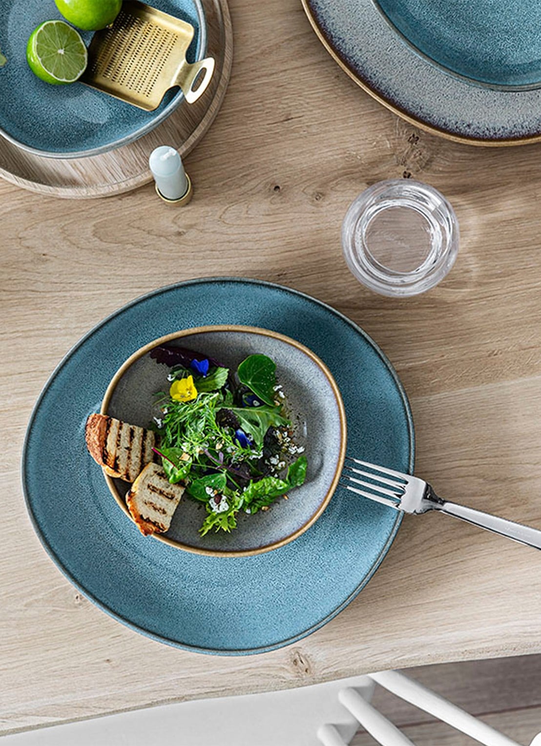 Villeroy & Boch Lave saladeschaal 21 cm - detail 3 lichtgrijs