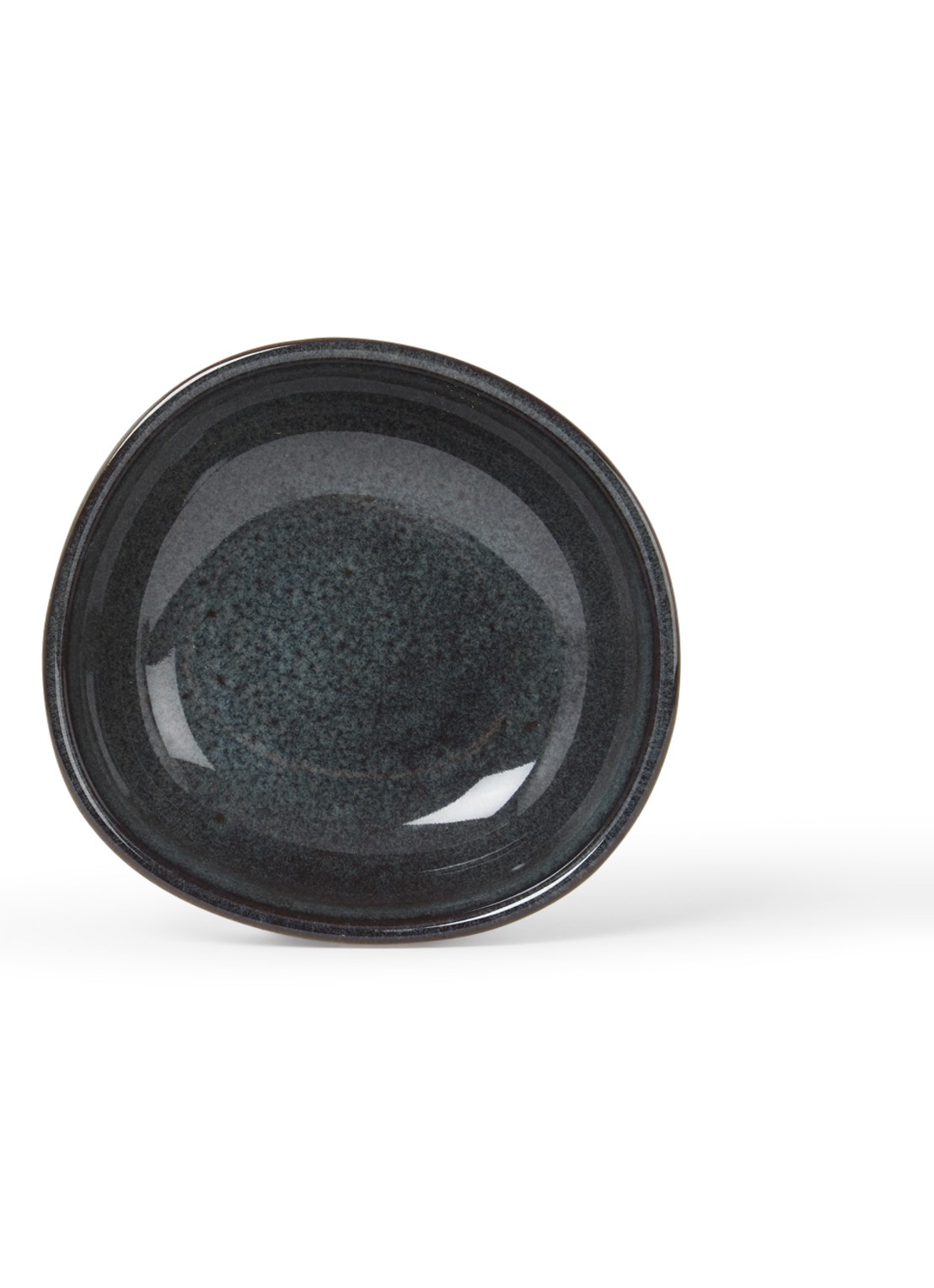 Villeroy & Boch Lave serveerschaal 10 cm - voorkant donkergrijs
