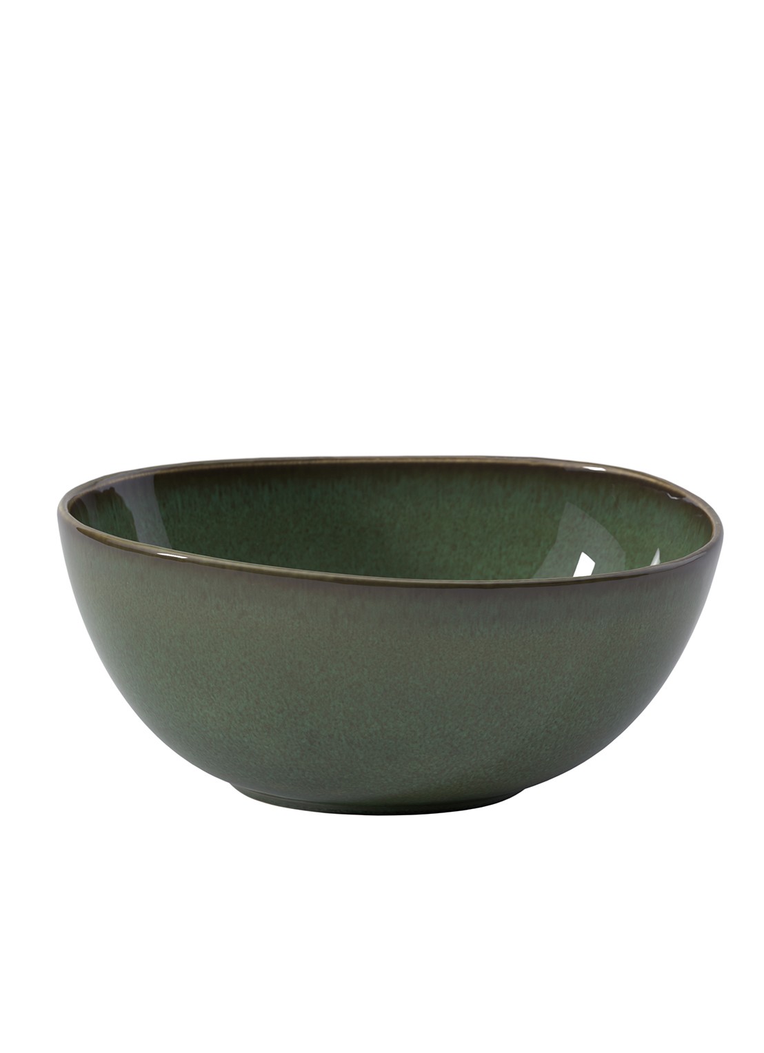 Villeroy & Boch Lave serveerschaal 25,5 cm - voorkant groen