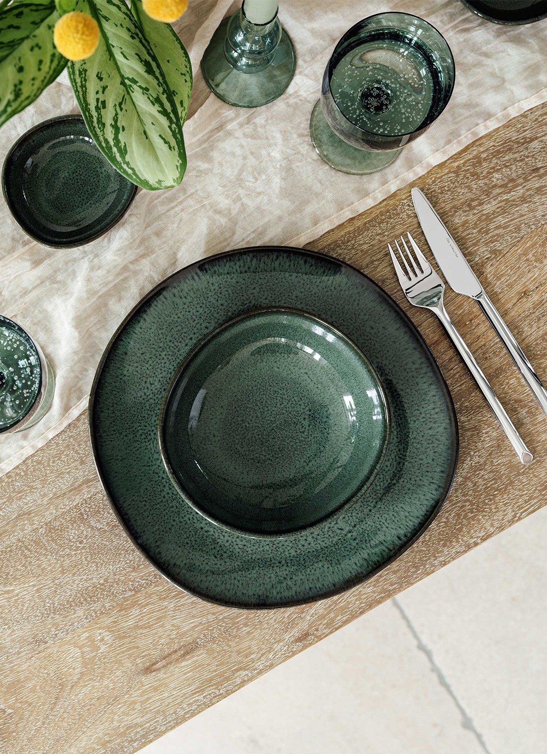 Villeroy & Boch Lave Vert dipschaal 10,5 cm - voorkant 3 groen