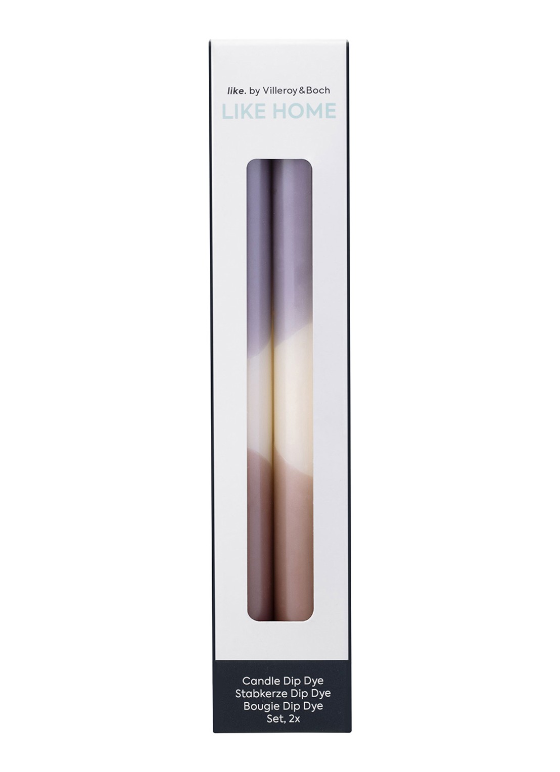 Villeroy & Boch Like Home dinerkaars set van 2 - voorkant 4 lila