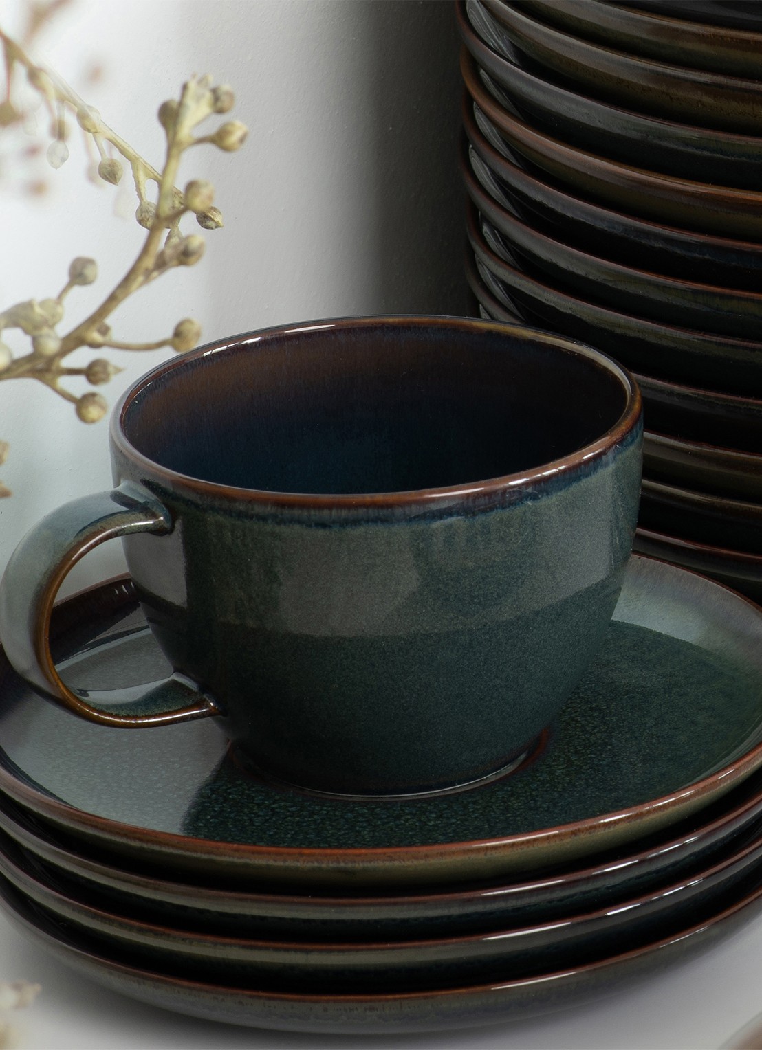 Villeroy & Boch Like kopje 25 cl - detail 4 bronsgroen