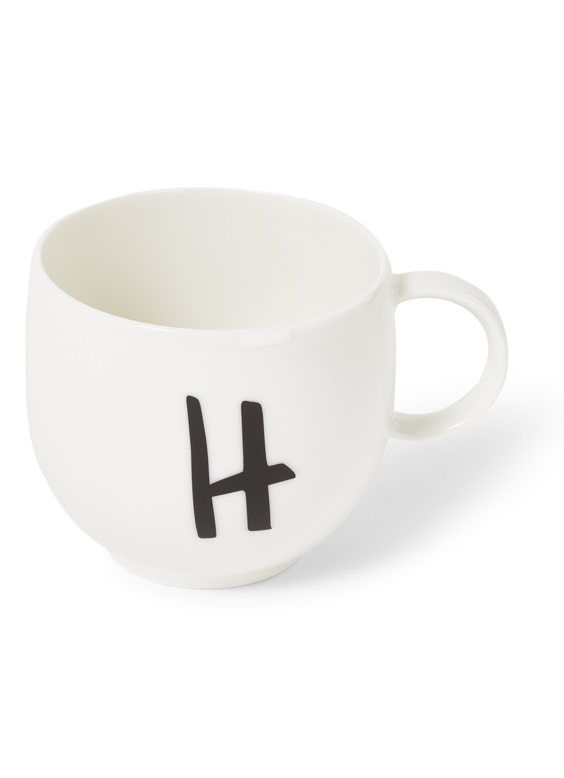 Villeroy & Boch Like Letters H mok 38 cl - voorkant gebroken wit