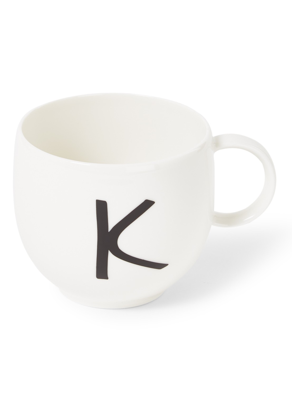 Villeroy & Boch Like Letters K mok 38 cl - voorkant gebroken wit