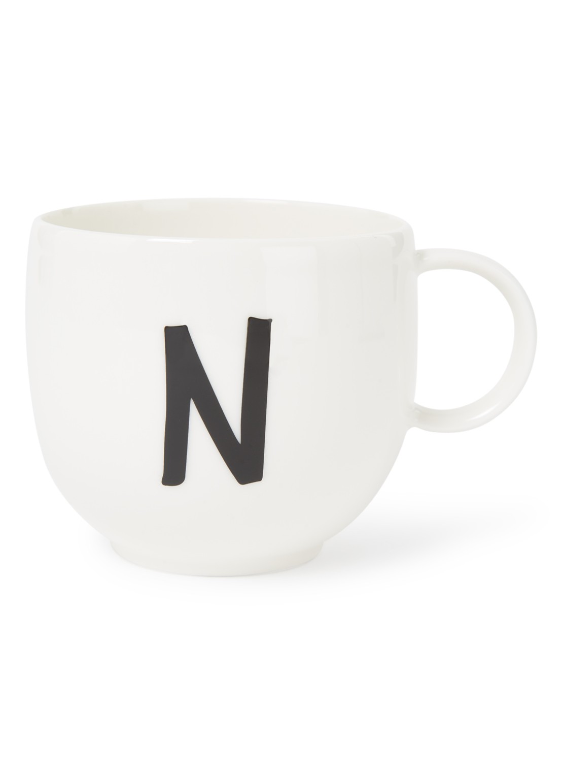 Villeroy & Boch Like Letters N mok 38 cl - voorkant 2 gebroken wit