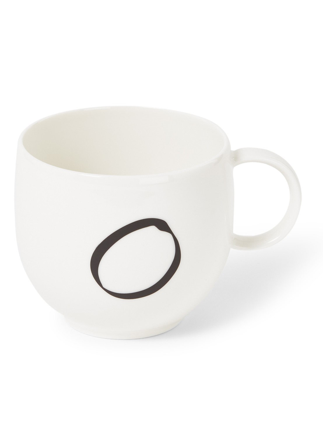 Villeroy & Boch Like Letters O mok 38 cl - voorkant 2 gebroken wit