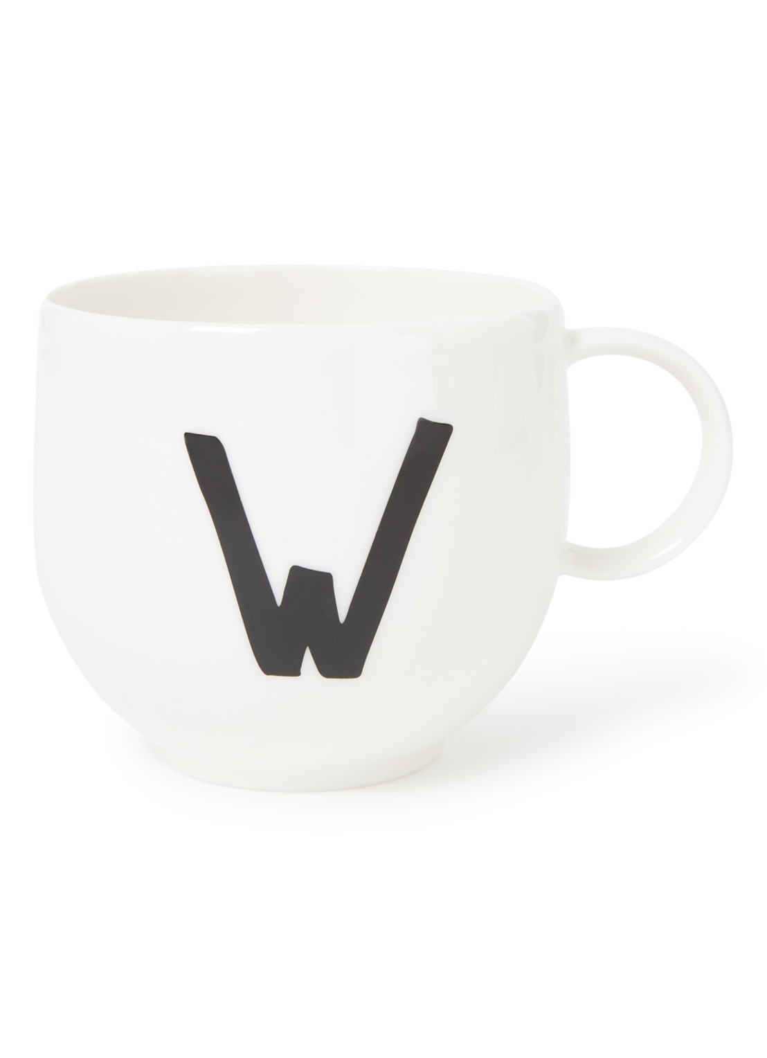Villeroy & Boch Like Letters W mok 38 cl - voorkant 2 gebroken wit