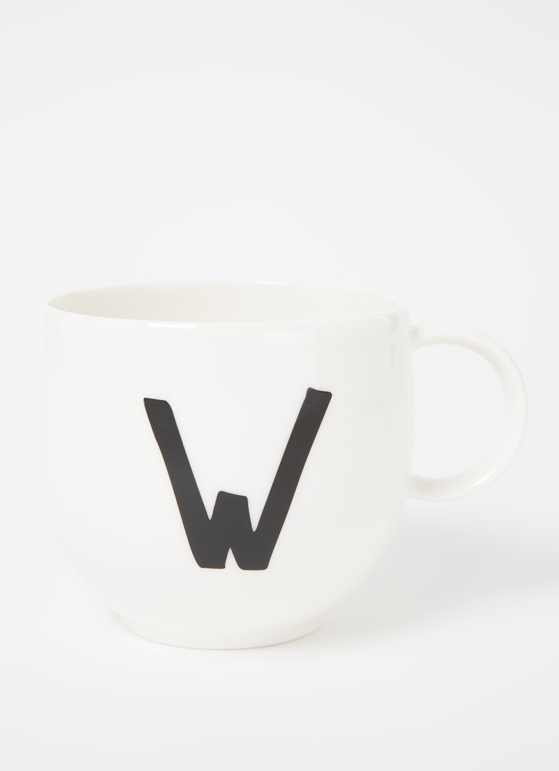 Villeroy & Boch Like Letters W mok 38 cl - voorkant 3 gebroken wit