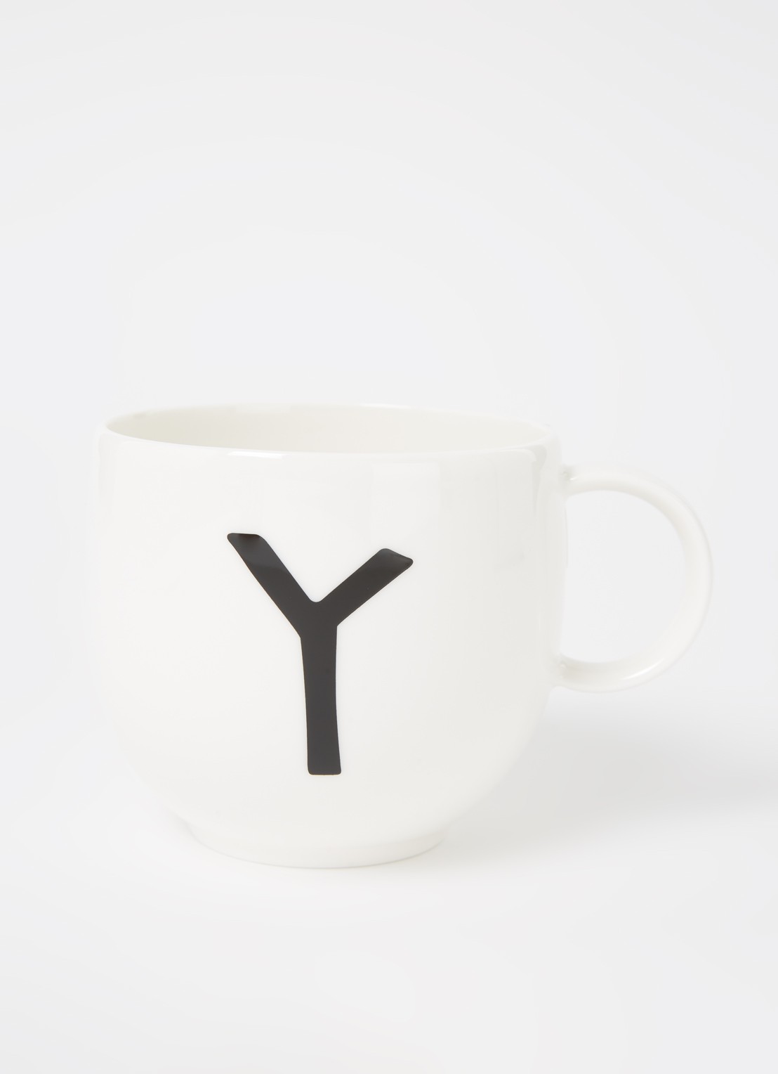 Villeroy & Boch Like Letters Y mok 38 cl - voorkant 2 gebroken wit