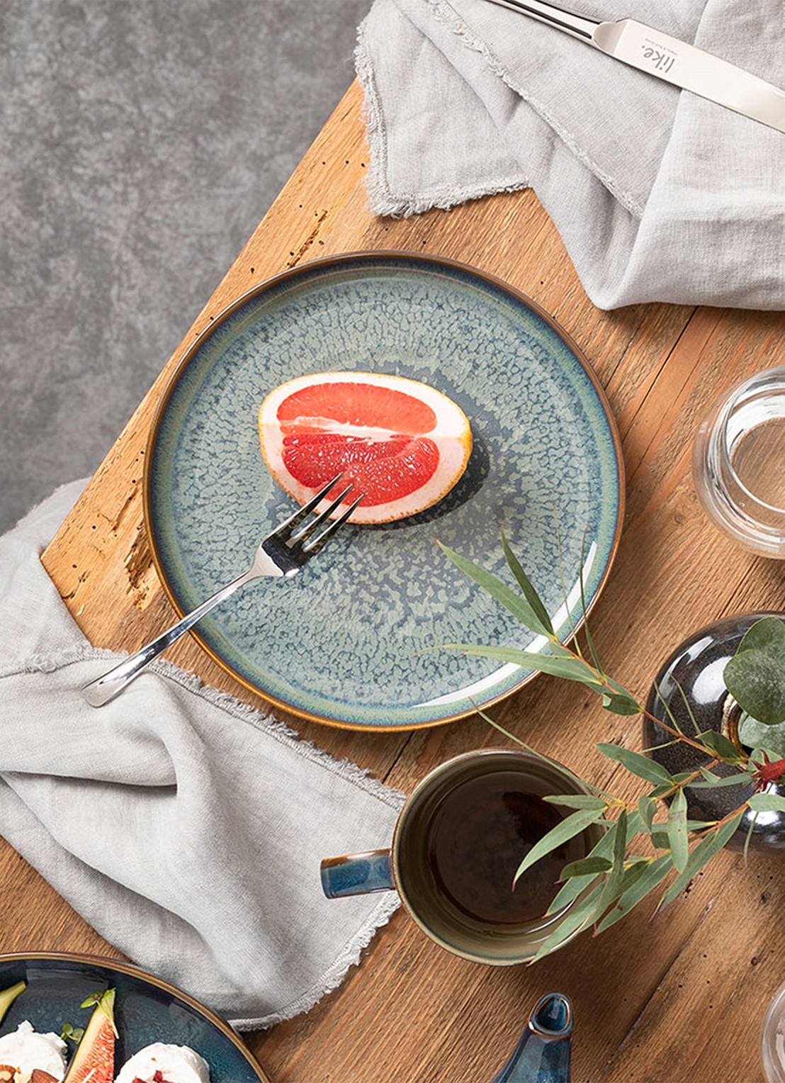 Villeroy & Boch Like mok 35 cl - achterkant 3 bronsgroen