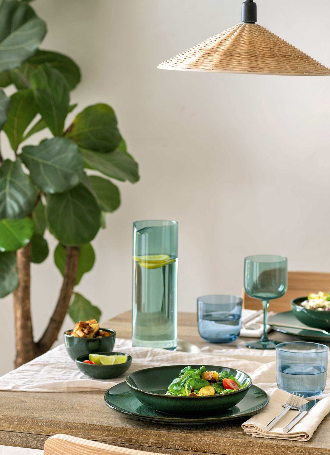 Villeroy & Boch Like Sage waterkan 1 liter - achterkant 5 groen