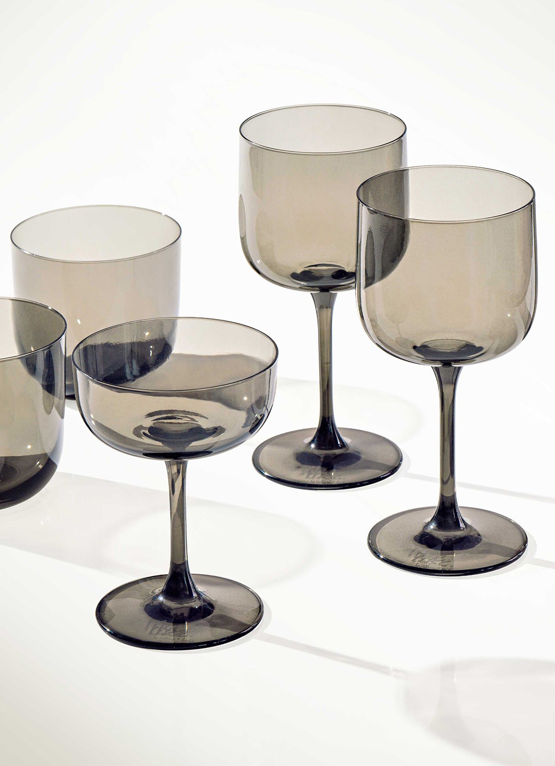 Villeroy & Boch Like Smoke waterglas 20 cl set van 2 - detail grijs