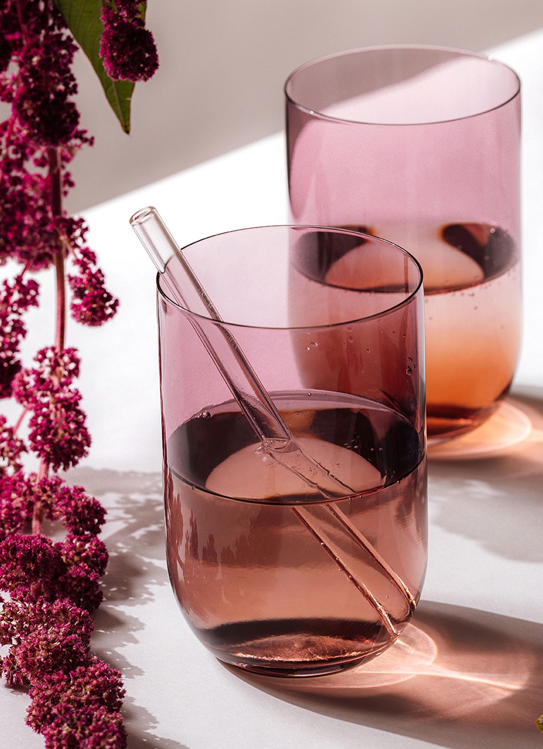 Villeroy & Boch Longdrinkbecher, Set 2tlg. 8x1 - voorkant 4 aubergine