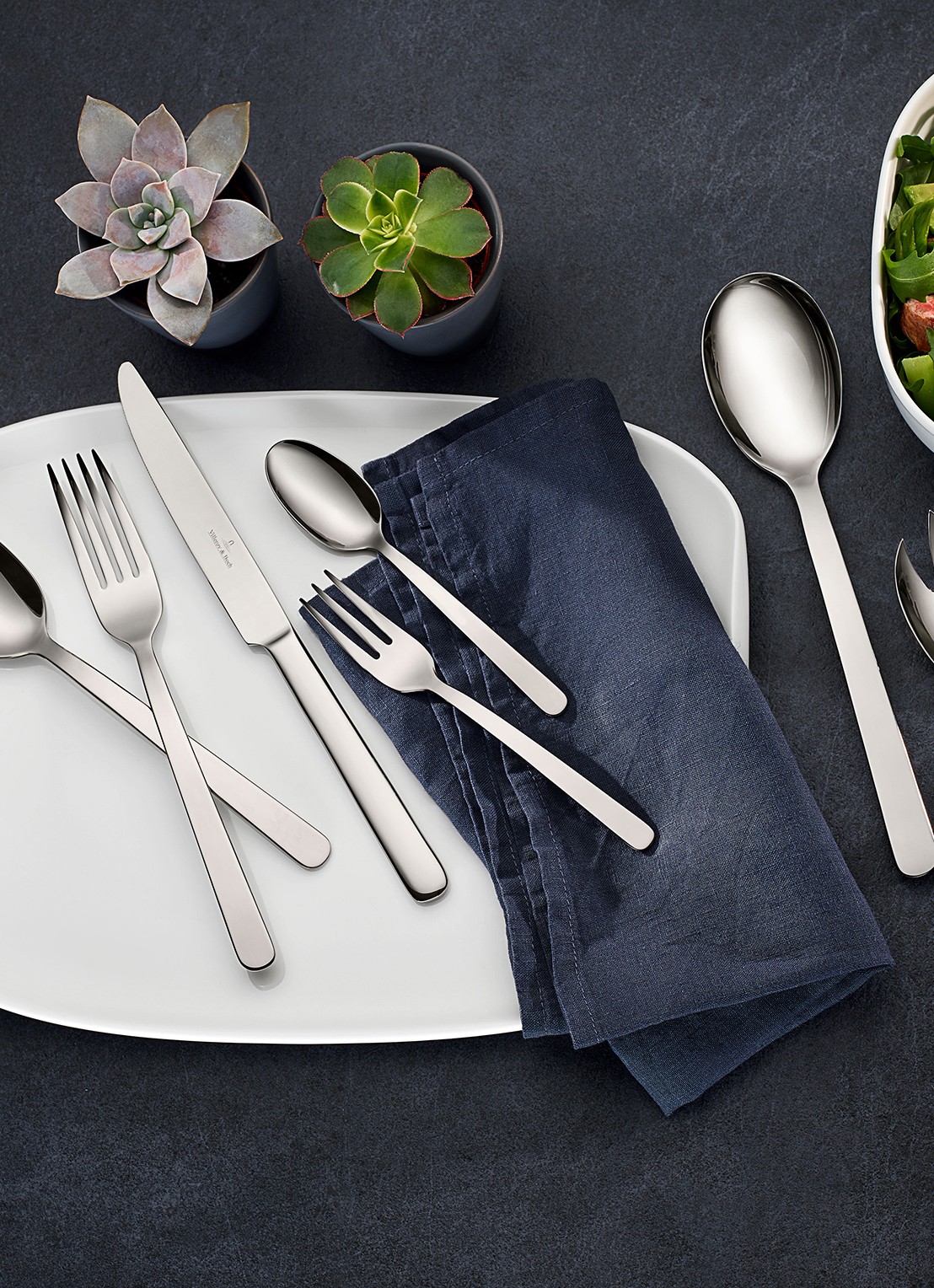 Villeroy & Boch Louis bestekset 68-delig - voorkant 2 zilver