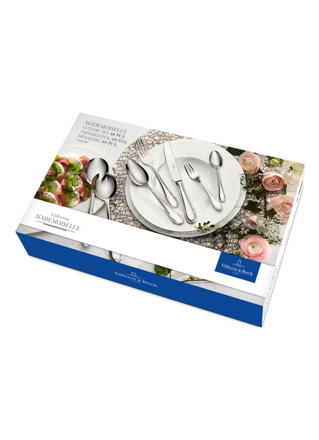 Villeroy & Boch Mademoiselle bestekset 68-delig - voorkant 2 zilver