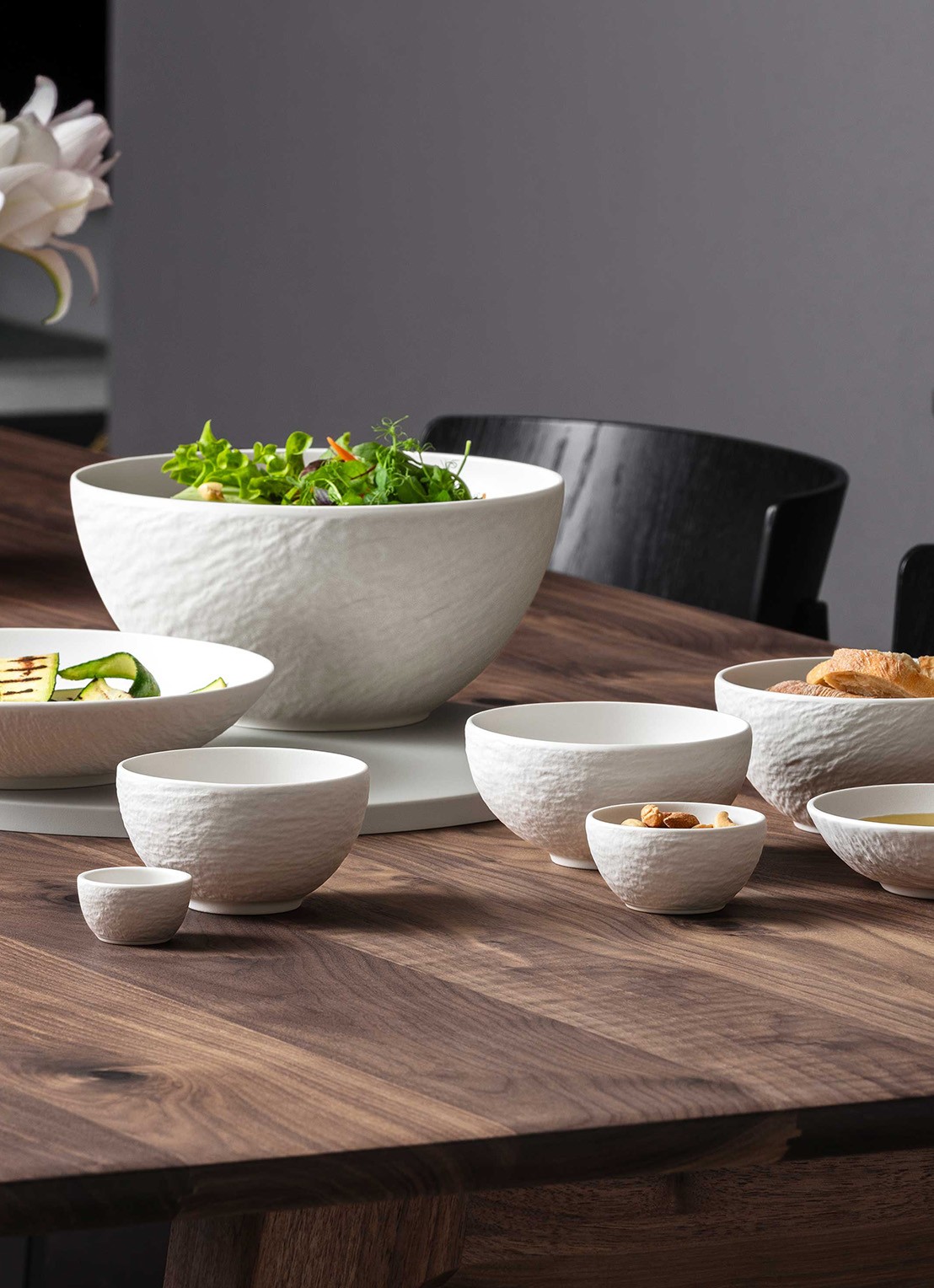 Villeroy & Boch Manufacture dessertschaal  - detail gebroken wit
