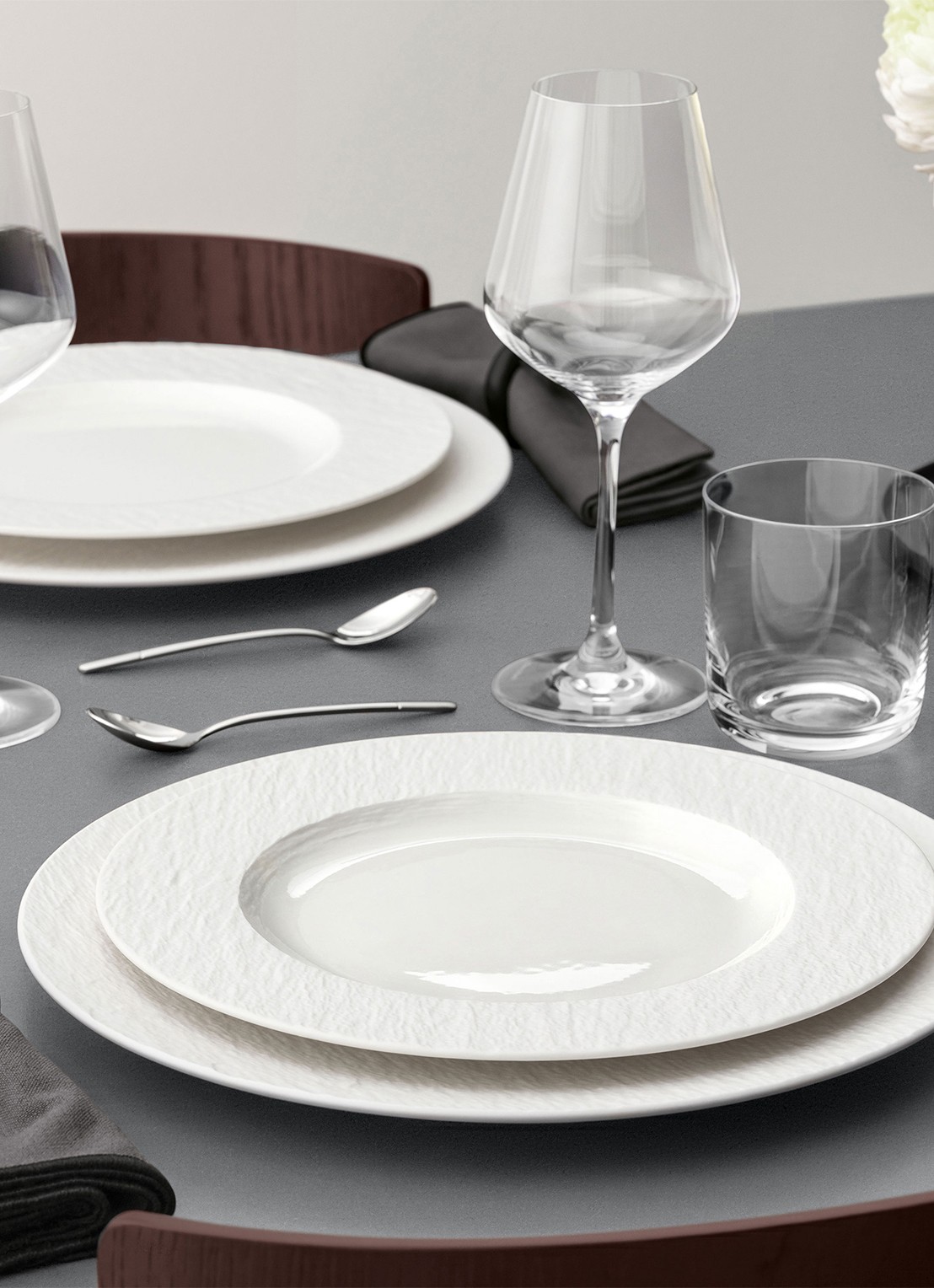 Villeroy & Boch Manufacture Ice dinerbord 27 cm - voorkant 3 wit
