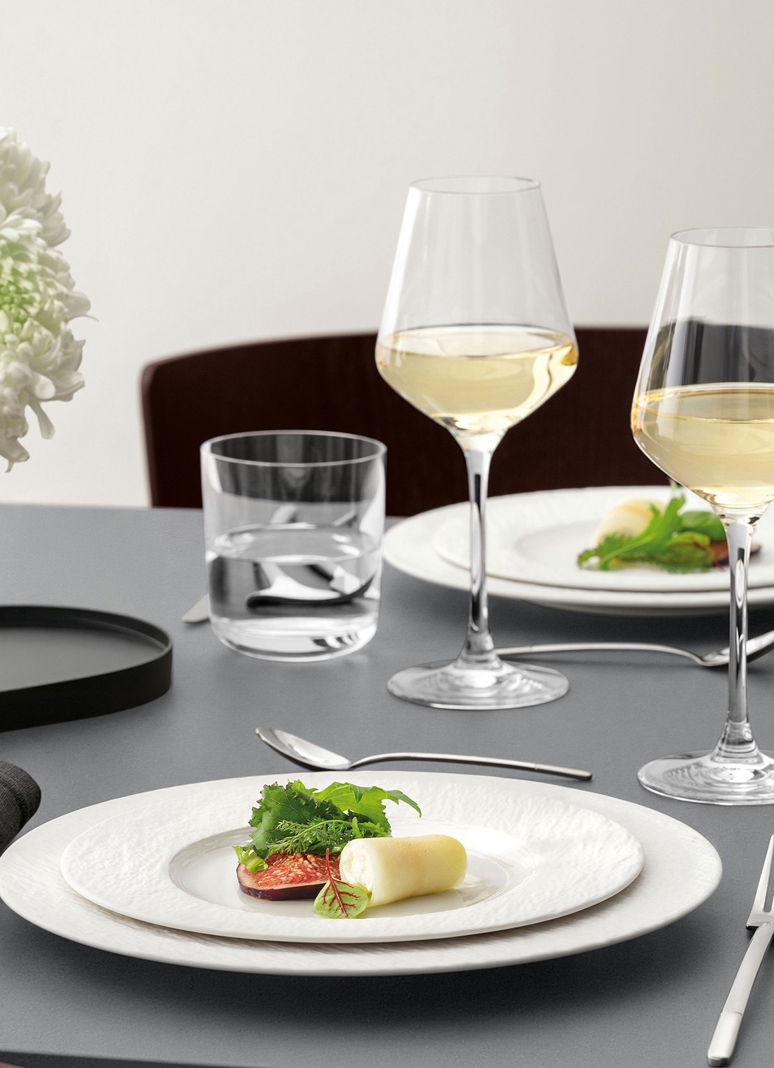 Villeroy & Boch Manufacture Ice ontbijt/gebaksbordje 22 cm - achterkant wit