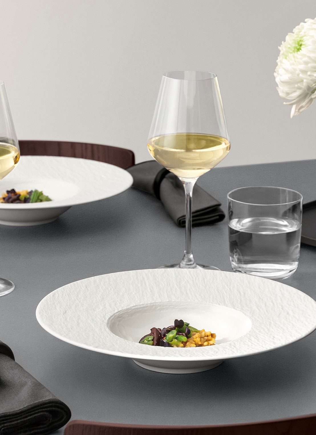 Villeroy & Boch Manufacture Ice pastabord 28 cm - achterkant wit