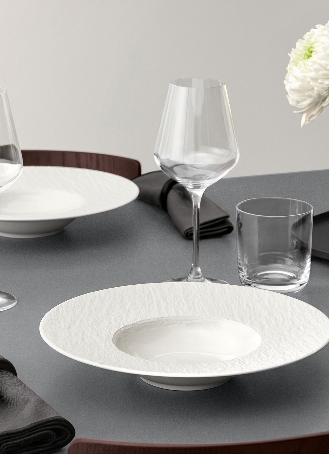 Villeroy & Boch Manufacture Ice pastabord 28 cm - voorkant 3 wit