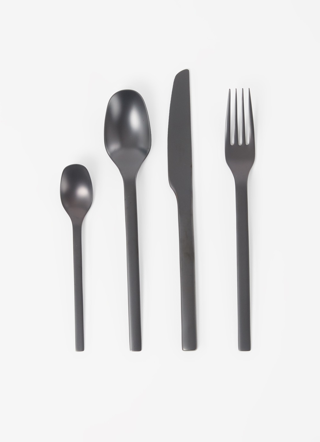 Villeroy & Boch Manufacture Rock bestekset 16-delig - voorkant 2 zwart