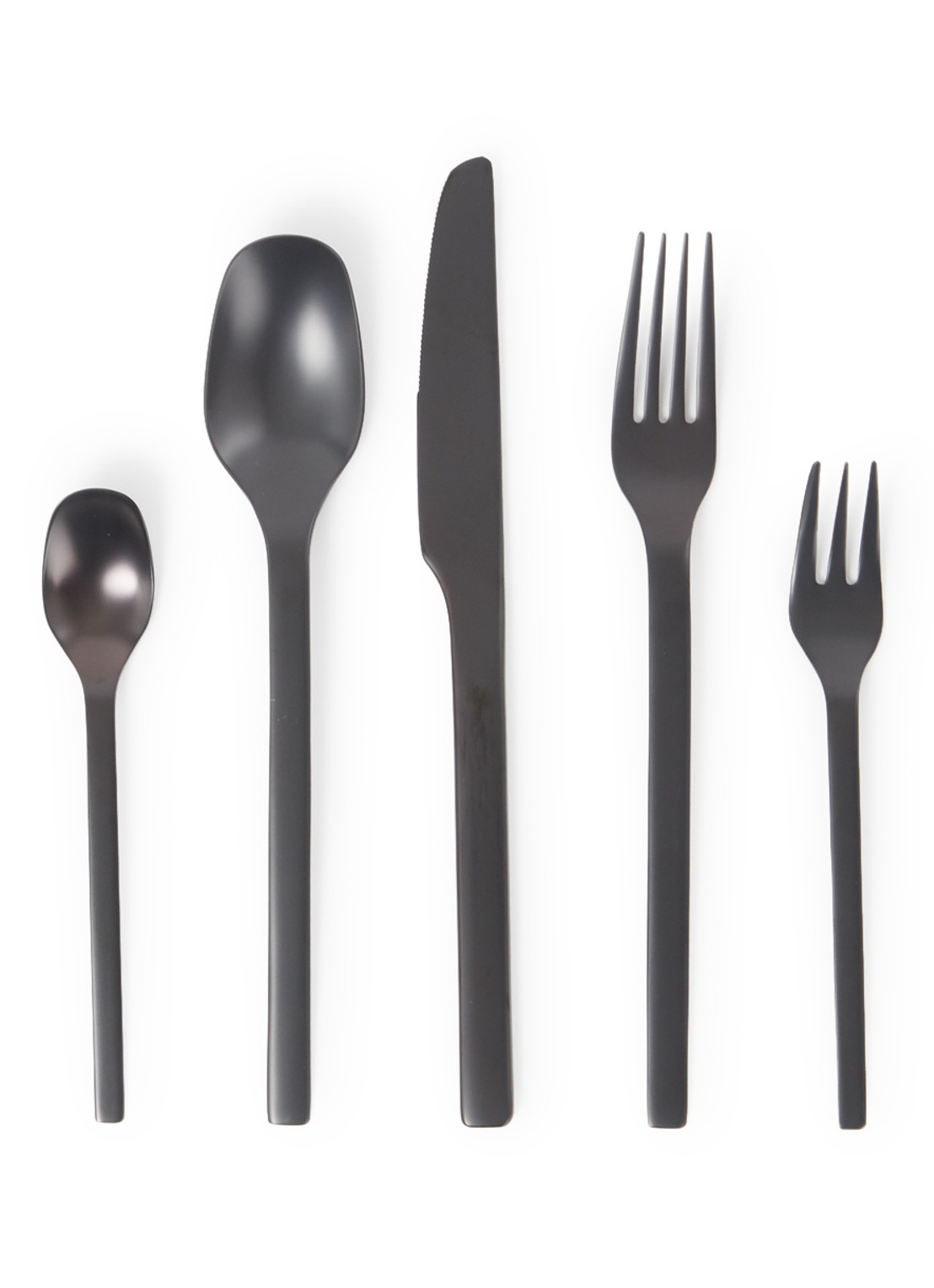 Villeroy & Boch Manufacture Rock bestekset 20-delig - voorkant zwart
