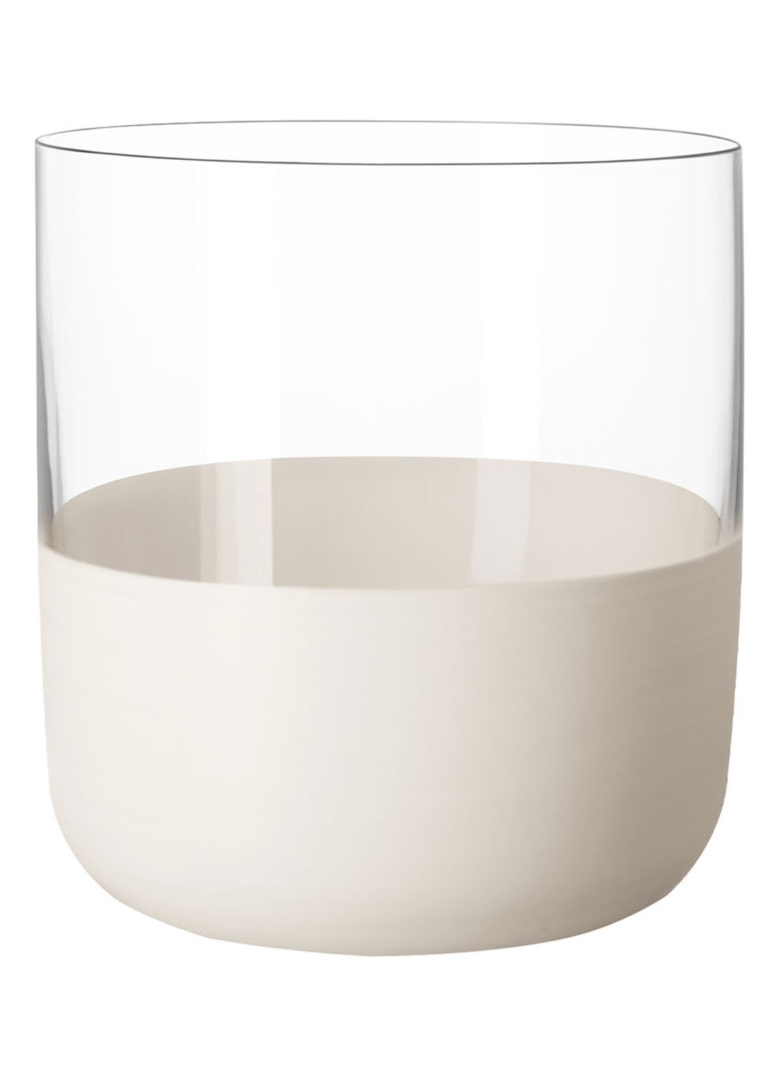 Villeroy & Boch Manufacture Rock blanc borrelglas set van 4 - voorkant transparant