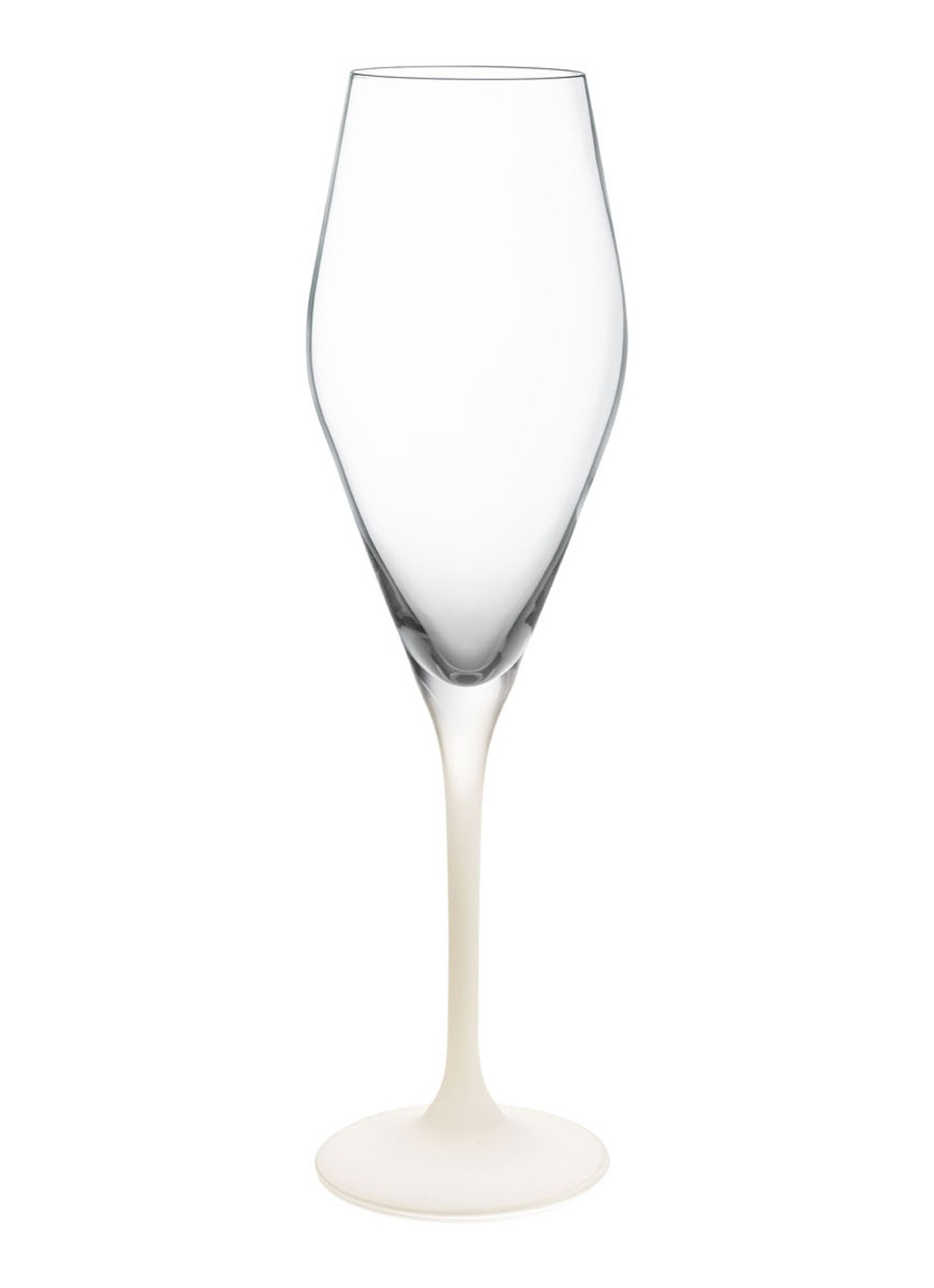 Villeroy & Boch Manufacture Rock blanc champagneglas set van 4 - voorkant transparant