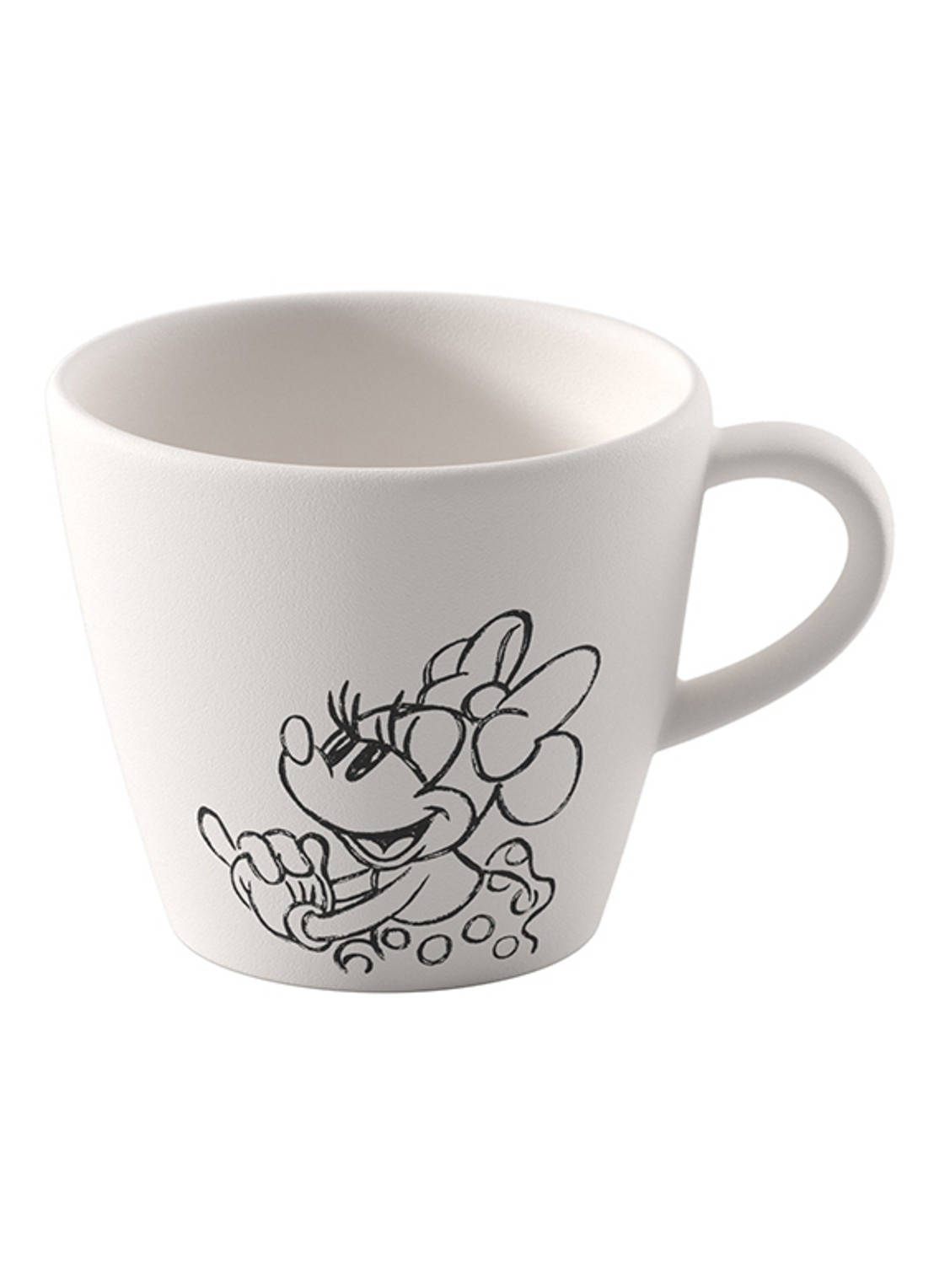 Villeroy & Boch Manufacture Rock blanc - Mickey Mouse espressokopje - voorkant 3 wit