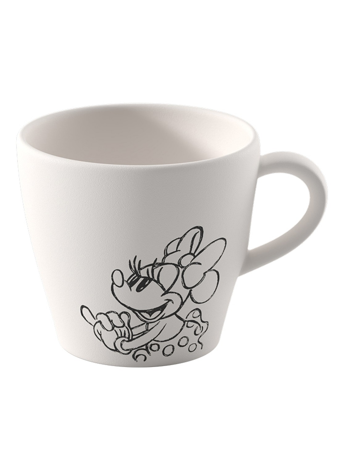 Villeroy & Boch Manufacture Rock blanc - Mickey Mouse koffiekopje - voorkant 4 wit
