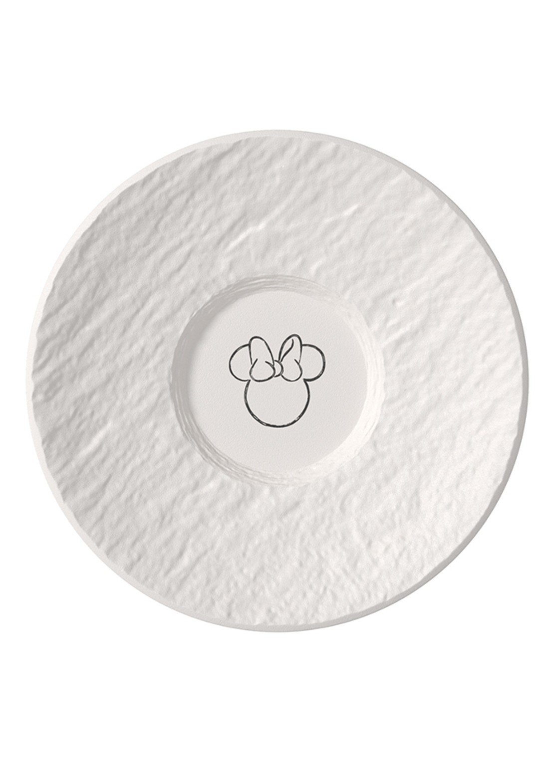 Villeroy & Boch Manufacture Rock blanc - Mickey Mouse schotel 12 cm - voorkant 3 wit