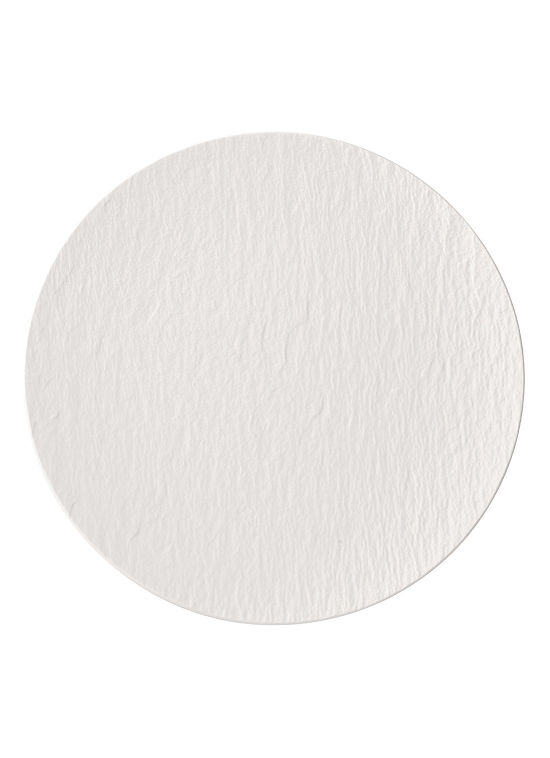 Villeroy & Boch Manufacture Rock Blanc pizzabord 32 cm - voorkant gebroken wit