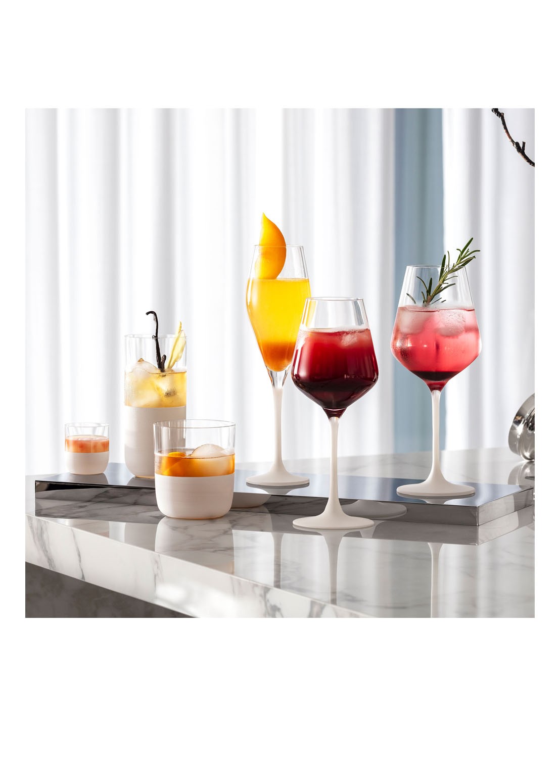 Villeroy & Boch Manufacture Rock blanc rode wijnglas set van 4 - detail 3 transparant