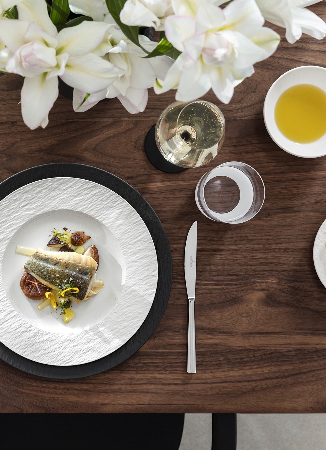Villeroy & Boch Manufacture Rock Blanc side plate bordje 16 cm - detail 4 gebroken wit