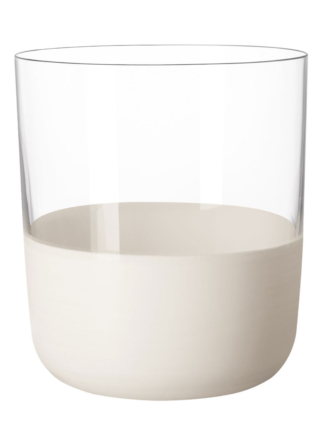 Villeroy & Boch Manufacture Rock blanc whiskeyglas set van 4 - voorkant 2 transparant