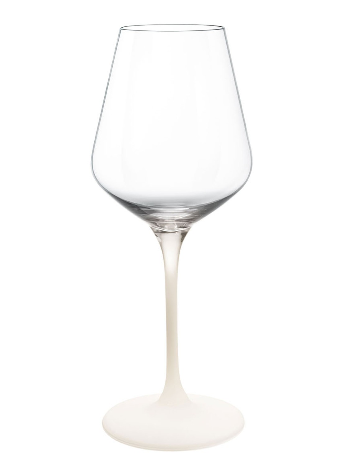 Villeroy & Boch Manufacture Rock blanc witte wijnglas set van 4 - voorkant 2 transparant