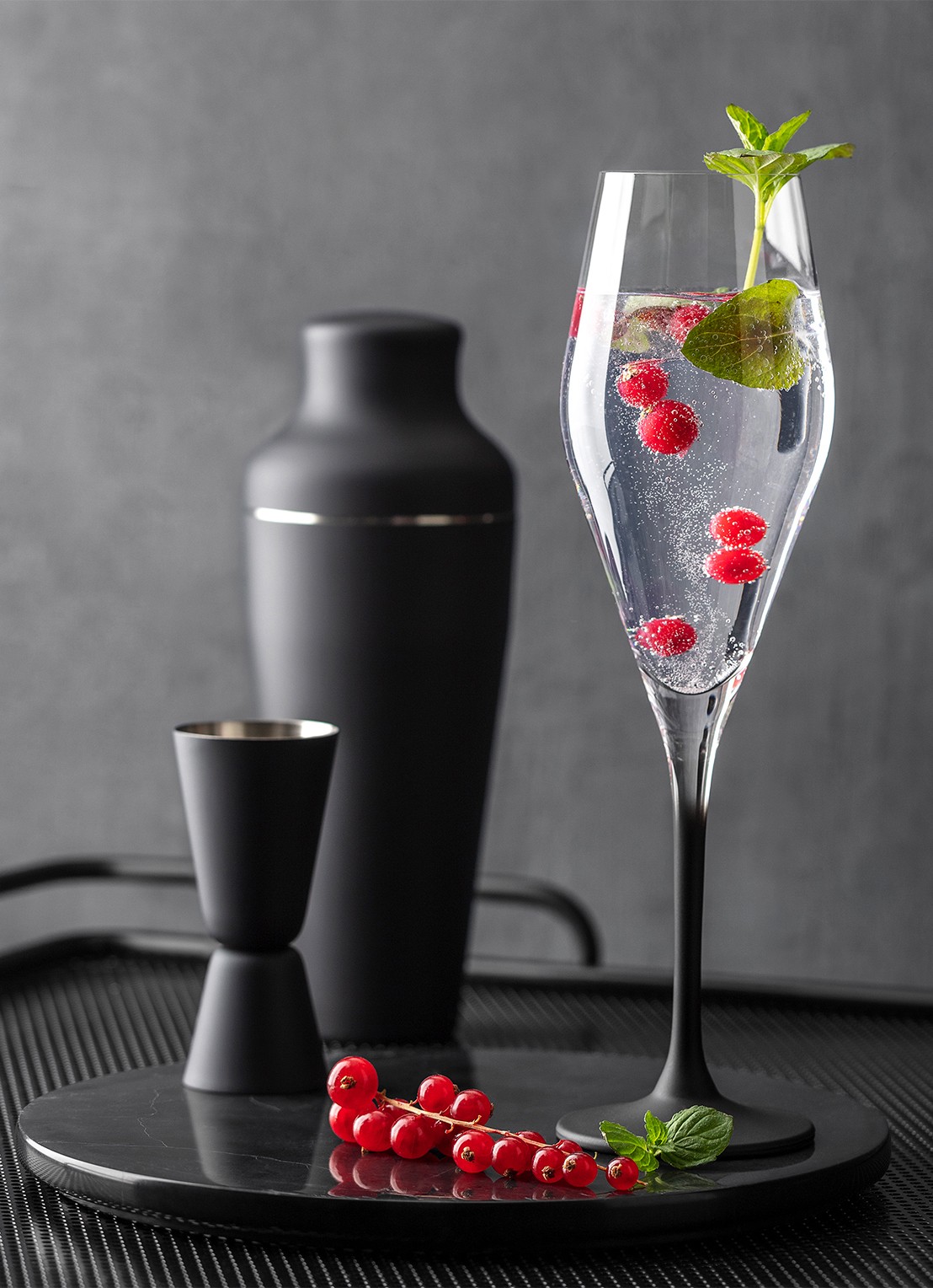 Villeroy & Boch Manufacture Rock champagneglas 26 cl set van 4 - detail 4 zwart