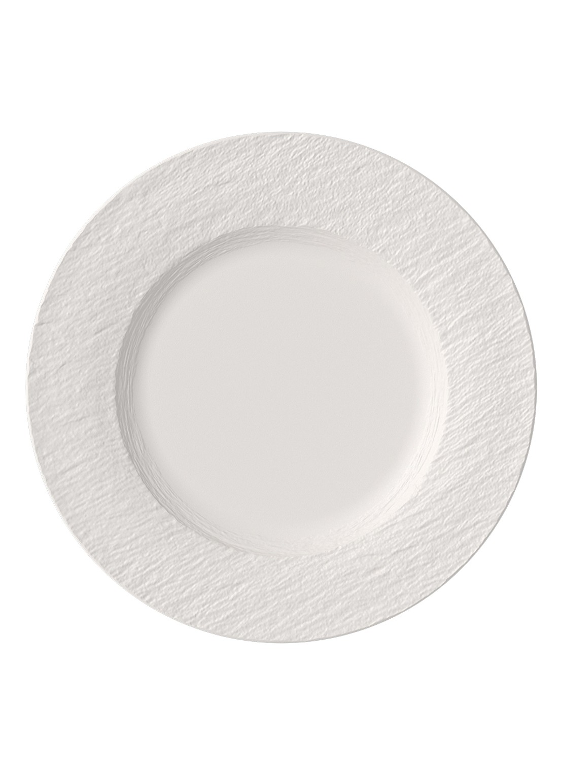 Villeroy & Boch Manufacture Rock dinerbord 27 cm - voorkant 4 gebroken wit