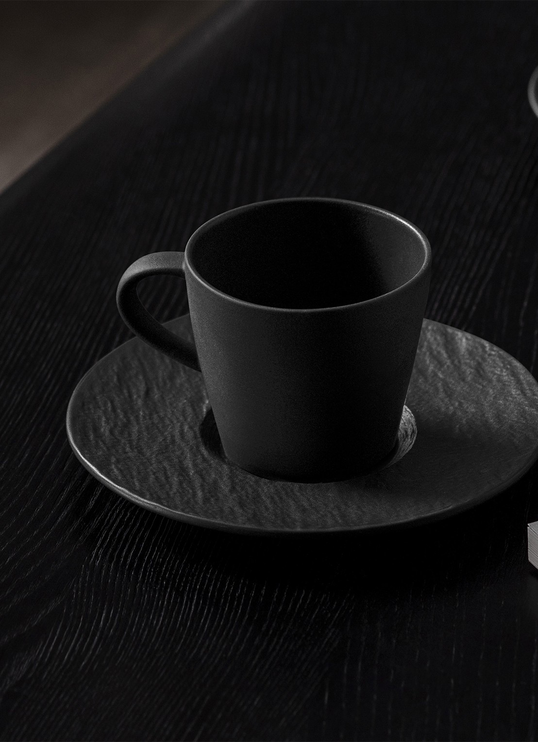 Villeroy & Boch Manufacture Rock espressokopje 10 cl - voorkant 4 zwart