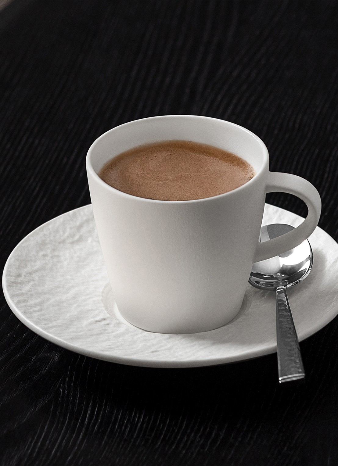 Villeroy & Boch Manufacture Rock espressokopje 10 cl - achterkant gebroken wit