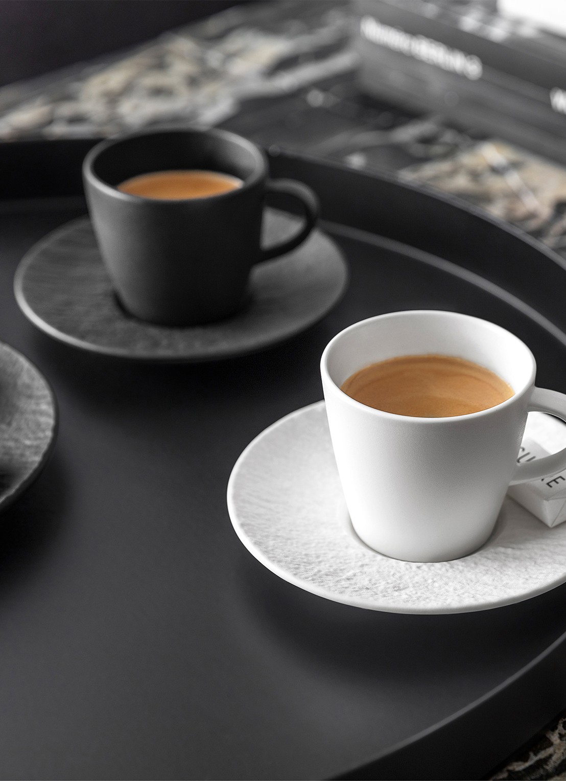 Villeroy & Boch Manufacture Rock espressokopje 10 cl - detail 3 gebroken wit