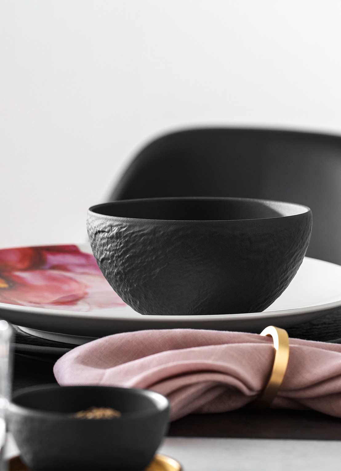 Villeroy & Boch Manufacture Rock kom 14 cm - detail 2 donkergrijs
