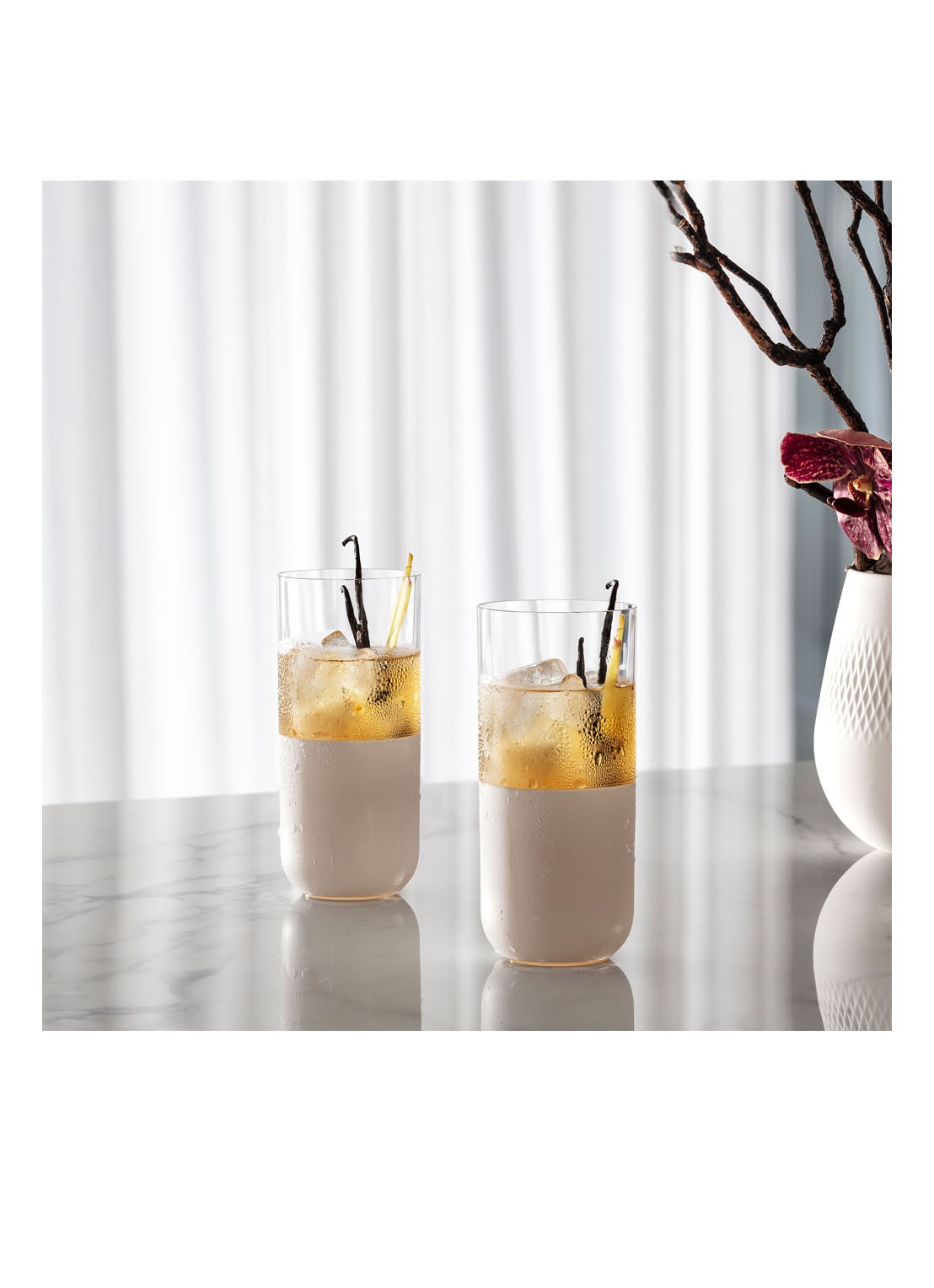 Villeroy & Boch Manufacture Rock longdrinkglas set van 4 - voorkant 2 transparant