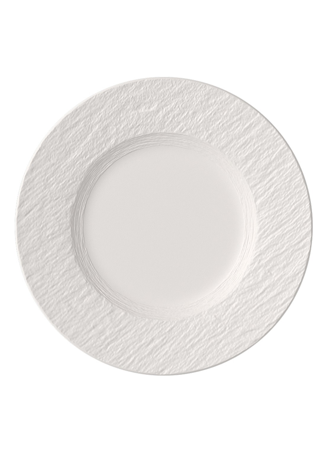 Villeroy & Boch Manufacture Rock ontbijtbord 21 cm - voorkant 2 gebroken wit