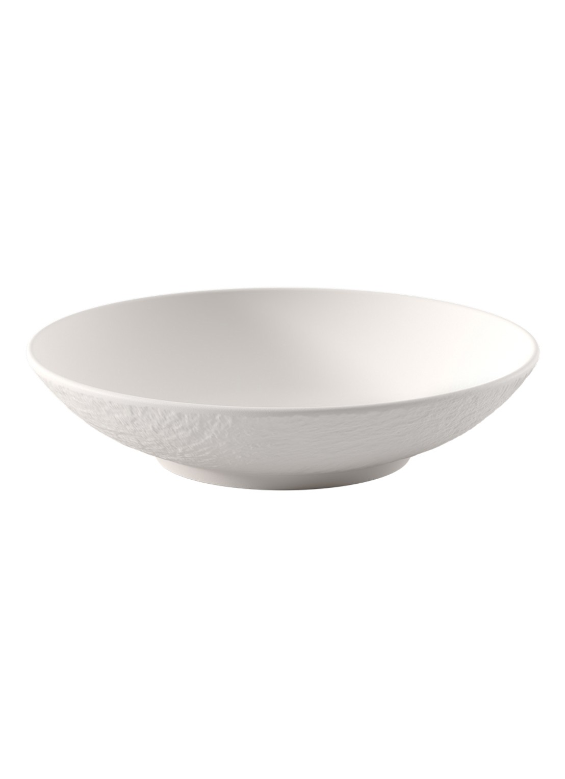 Villeroy & Boch Manufacture Rock saladeschaal 23,5 cm - voorkant 3 gebroken wit